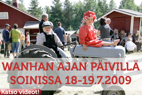 Isäntä ja emäntä Wanhan Ajan Päivien 2009 nuorimmaiset