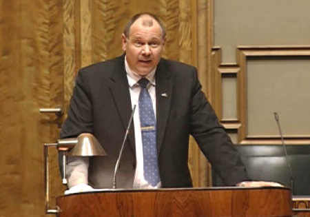 Reijo Hongisto eduskunnassa
