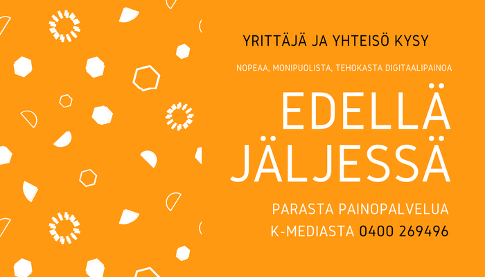 edellä jäljessä